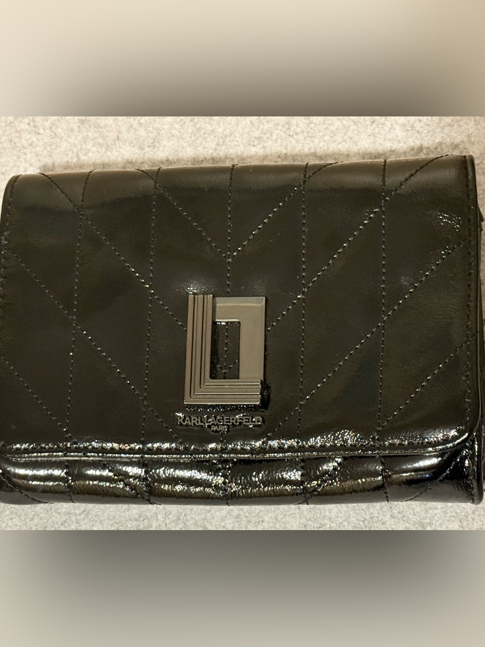 Karl Lagerfeld Black Lafayette Crossbody